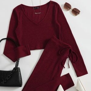 Shein red set size 0XL (12)